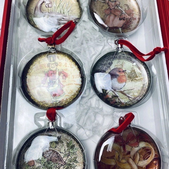 Pottery Barn 12 Days of Christmas Glass Ornaments Set of 12 - Picture 4 of 14